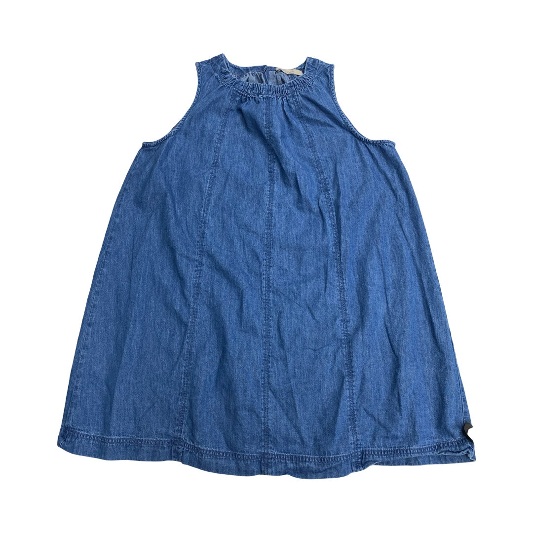 Dress Casual Midi By Loft In Blue Denim, Size:Xl
