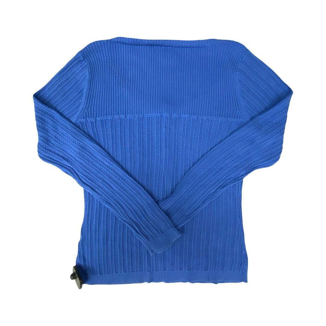 Sweater By Axcess In Blue, Size:M