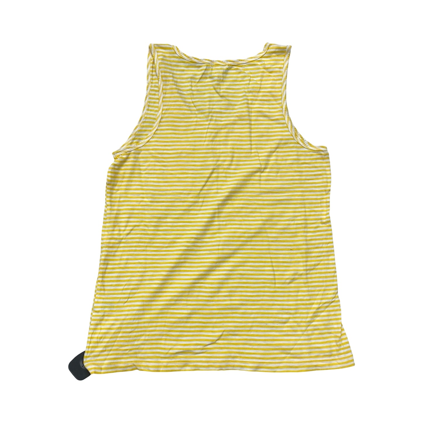 Top Sleeveless By J. Crew In White & Yellow, Size:S