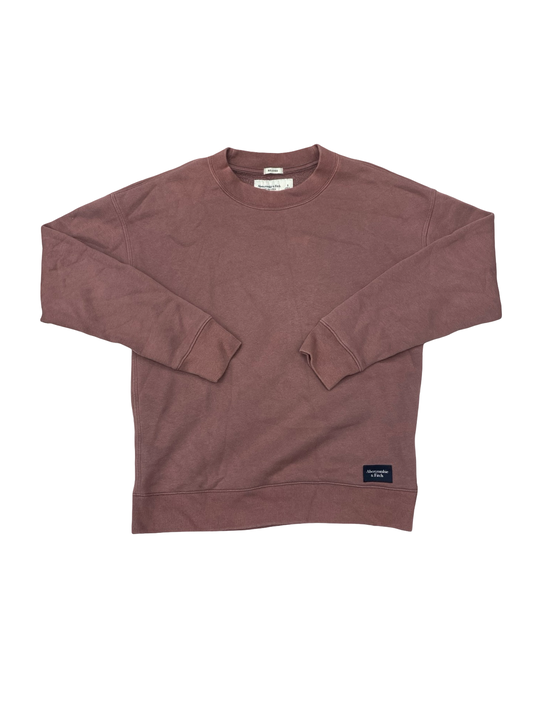 Sweatshirt Crewneck By Abercrombie And Fitch In Mauve, Size:S
