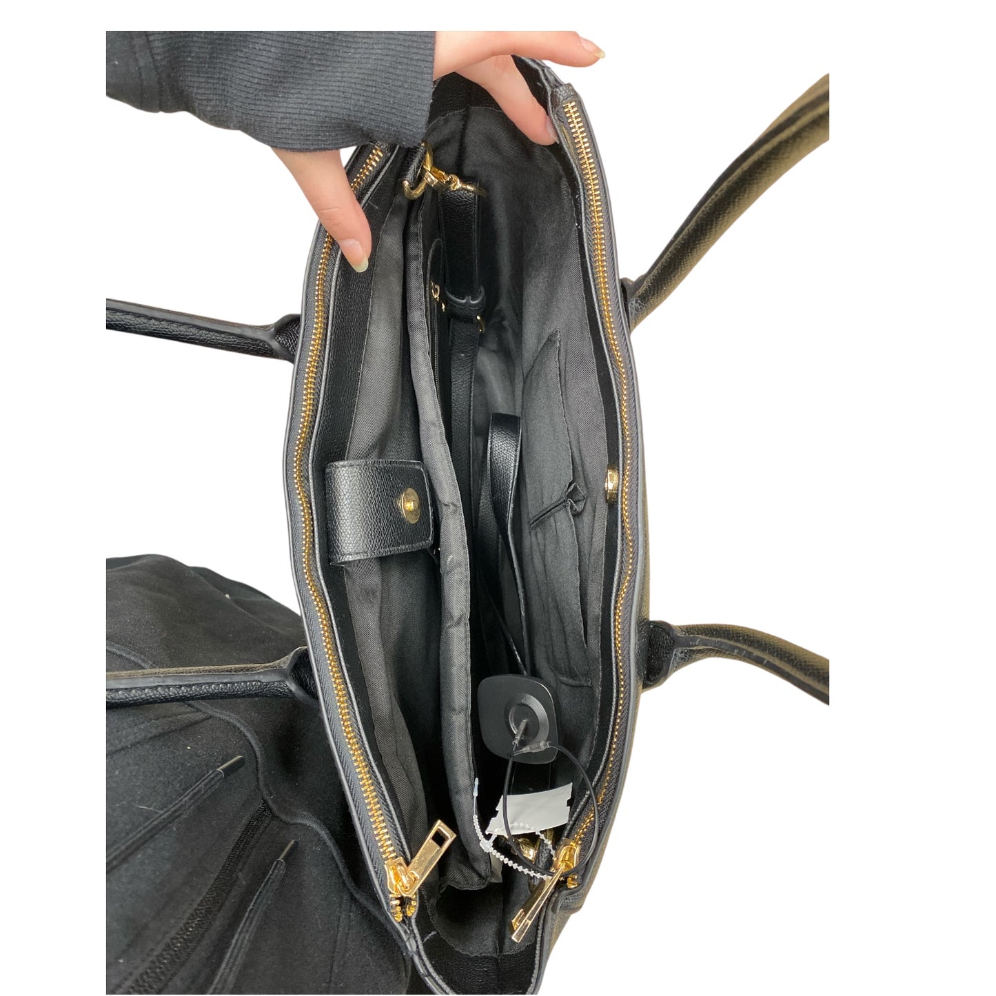 Handbag Leather By A New Day In Black, Size:Large