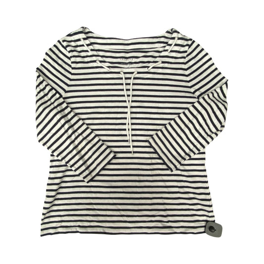 Top Ls By Talbots In Blue & White, Size:L