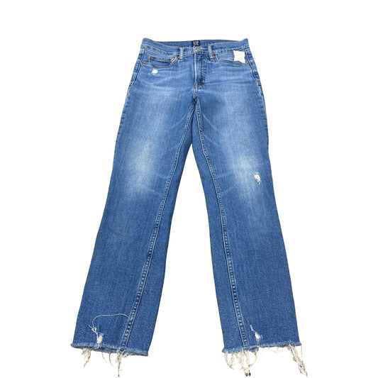 Jeans Straight By Gap In Blue Denim, Size:2