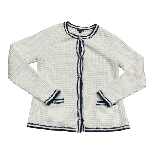 Sweater Cardigan By J. Jill In White, Size:M