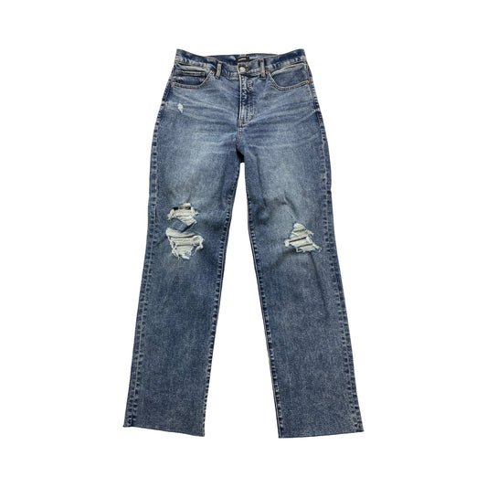 Jeans Straight By Express In Blue Denim, Size:10