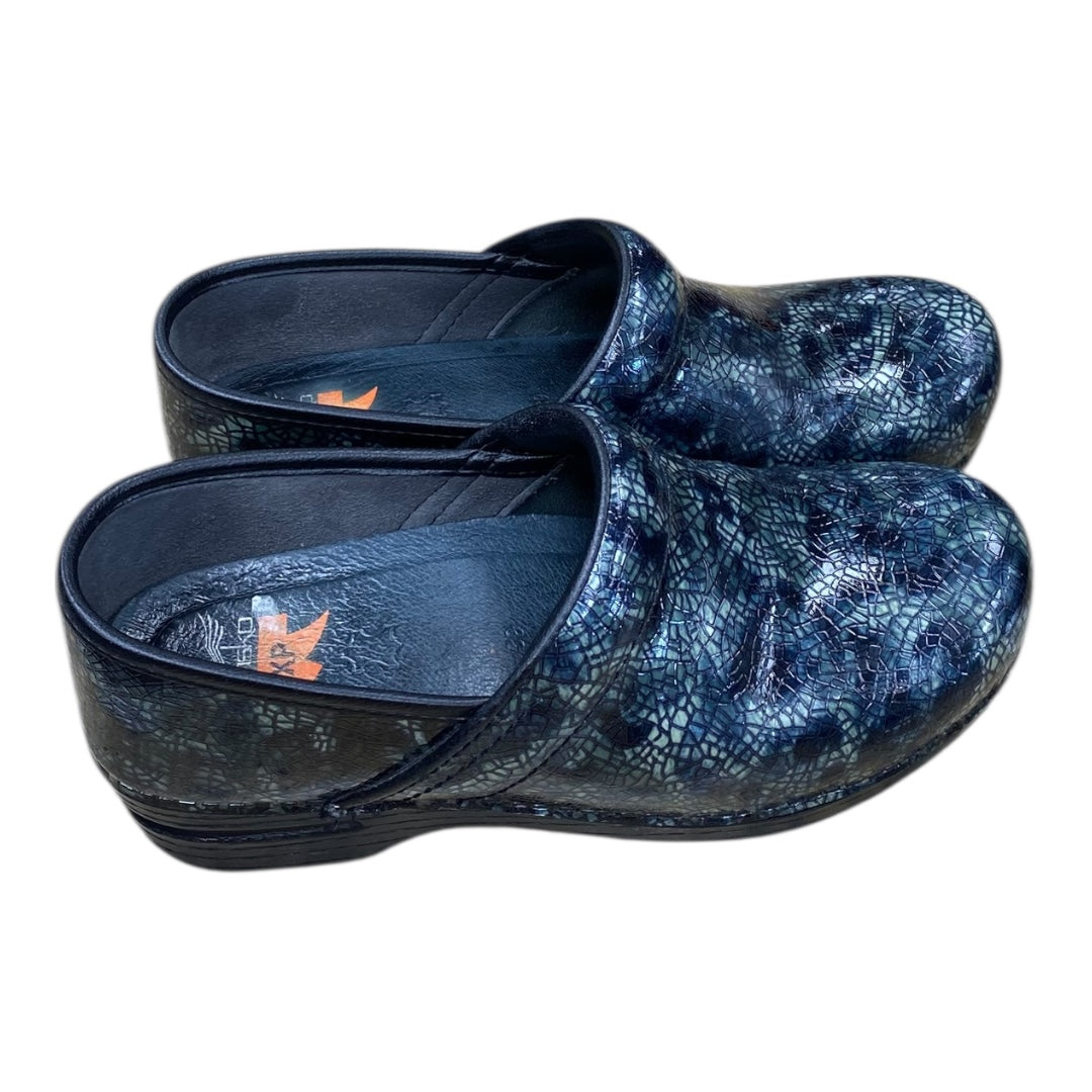 Shoes Heels Block By Dansko In Black & Green, Size:8.5
