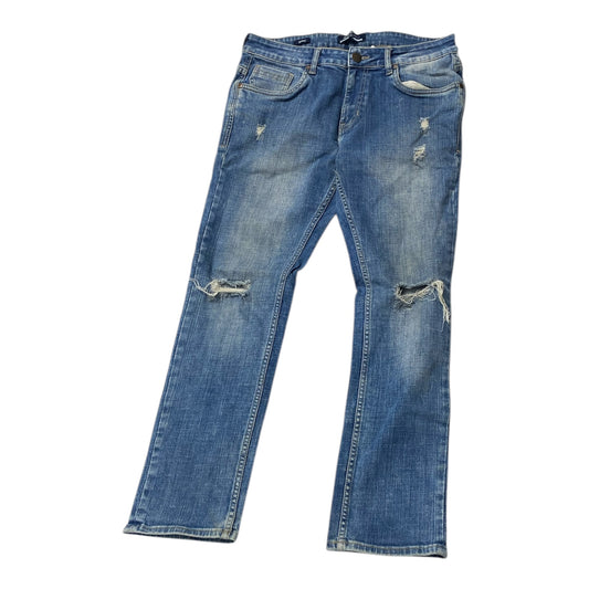 Jeans Skinny By Mast and Harbour In Blue Denim, Size:14