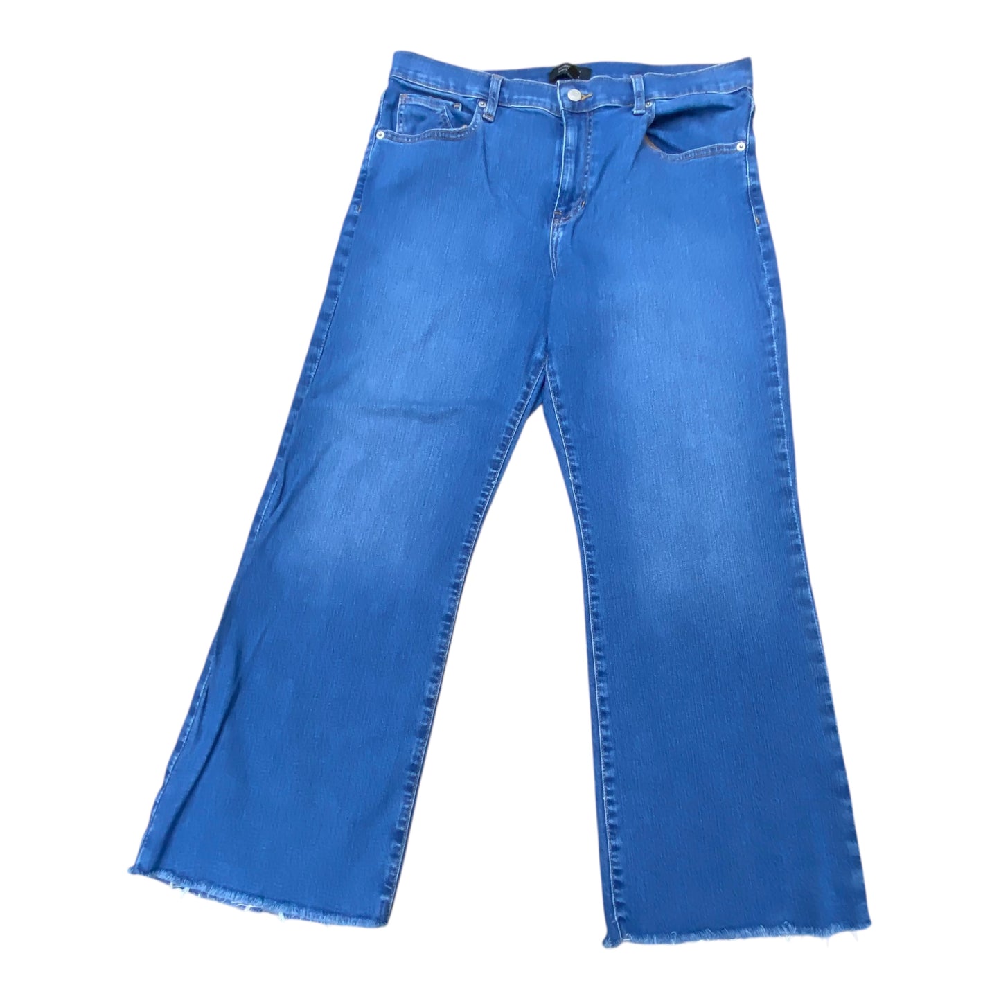 Jeans Cropped By Banana Republic In Blue Denim, Size:14