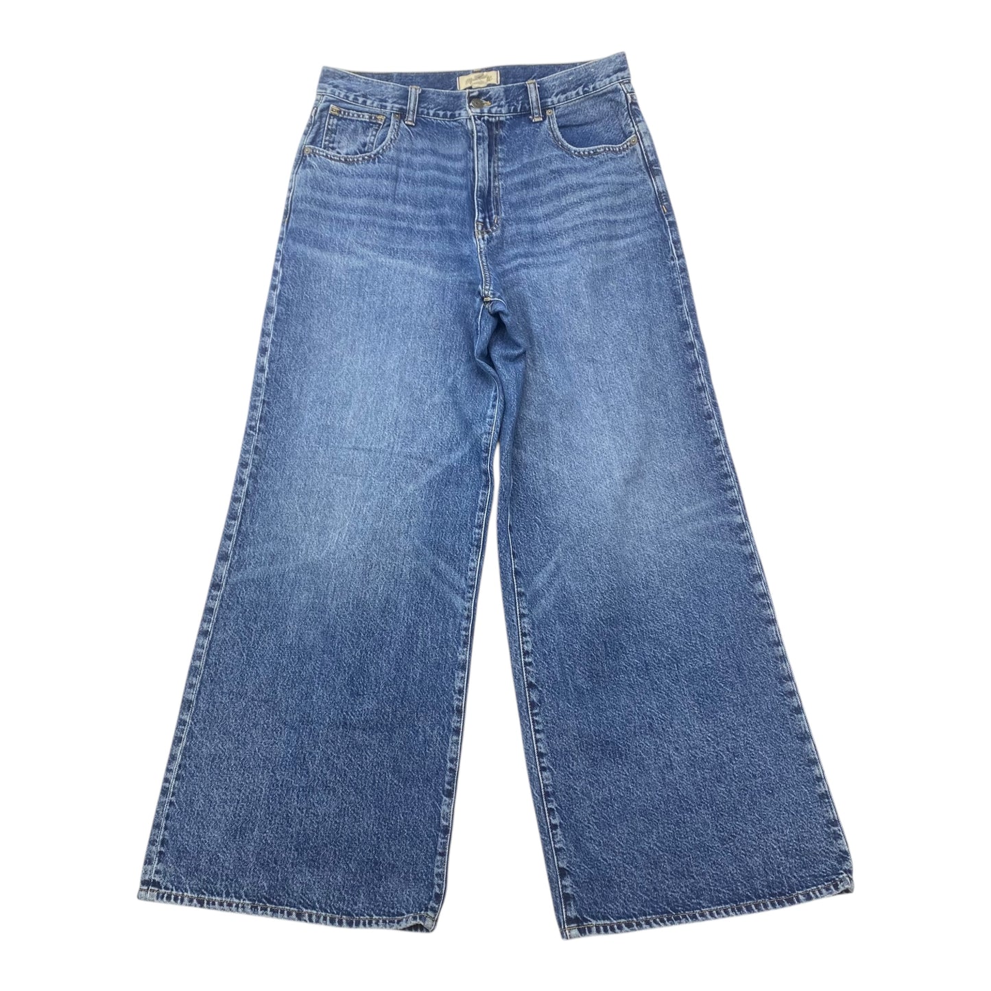 Jeans Wide Leg By Madewell In Blue Denim, Size:10
