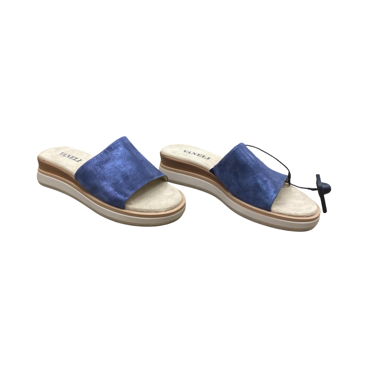 Sandals Flats By Vaneli In Blue, Size:8.5