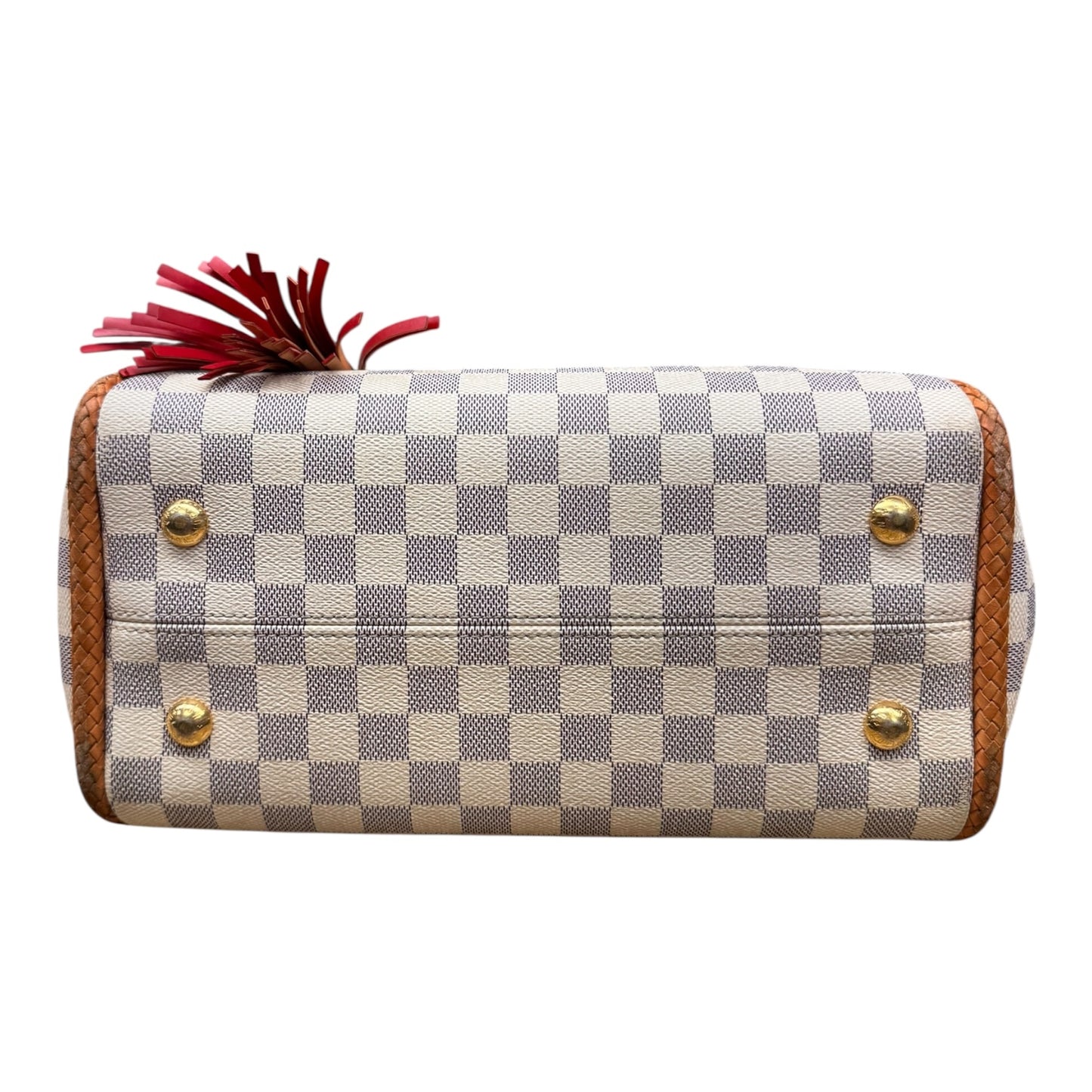 Damier Azur Propriano  Handbag Luxury Designer By Louis Vuitton In Rose Ballerine, Size: Medium (As Is)
