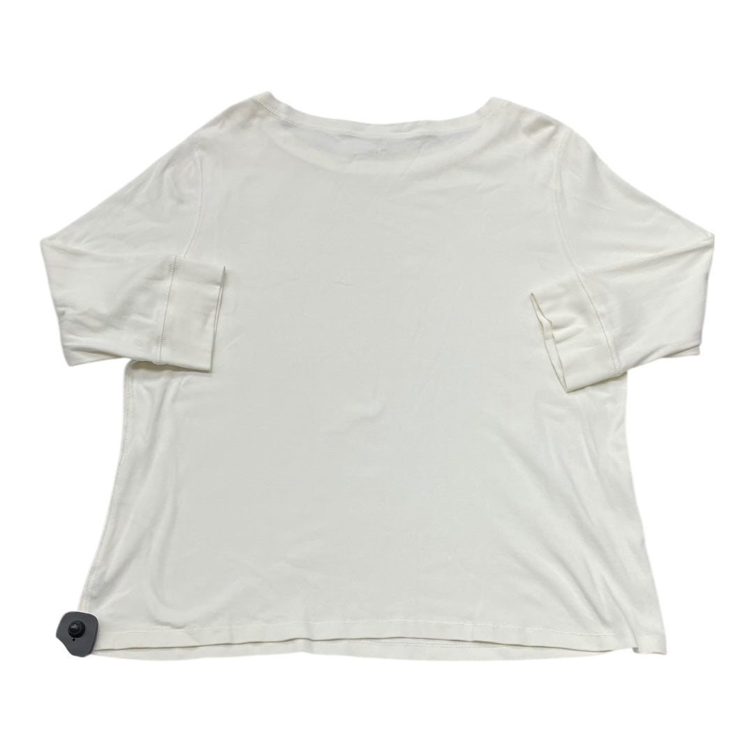 Top Ls By Jones New York In Cream, Size:3X