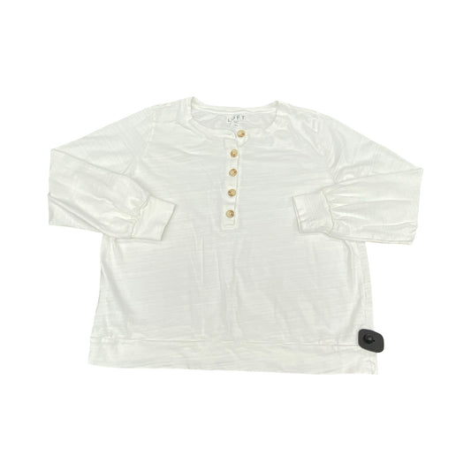 Top Ls By Loft In Cream, Size:Xl