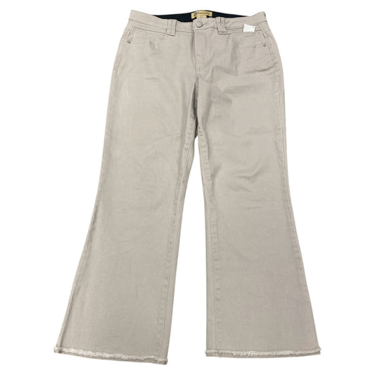 Jeans Straight By Democracy In Tan Denim, Size:12