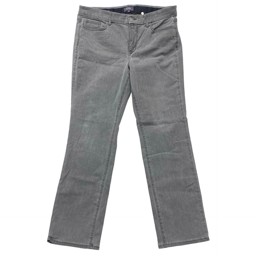 Jeans Straight By Not Your Daughters Jeans In Grey Denim, Size:L