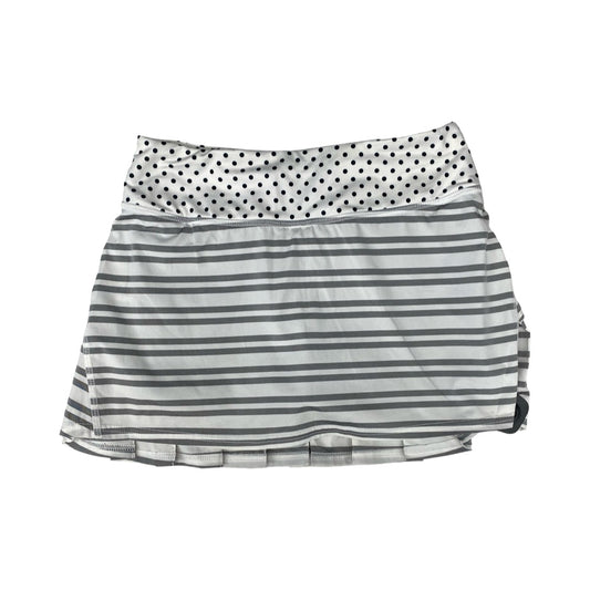Athletic Skirt By Lululemon In Grey & White, Size:2
