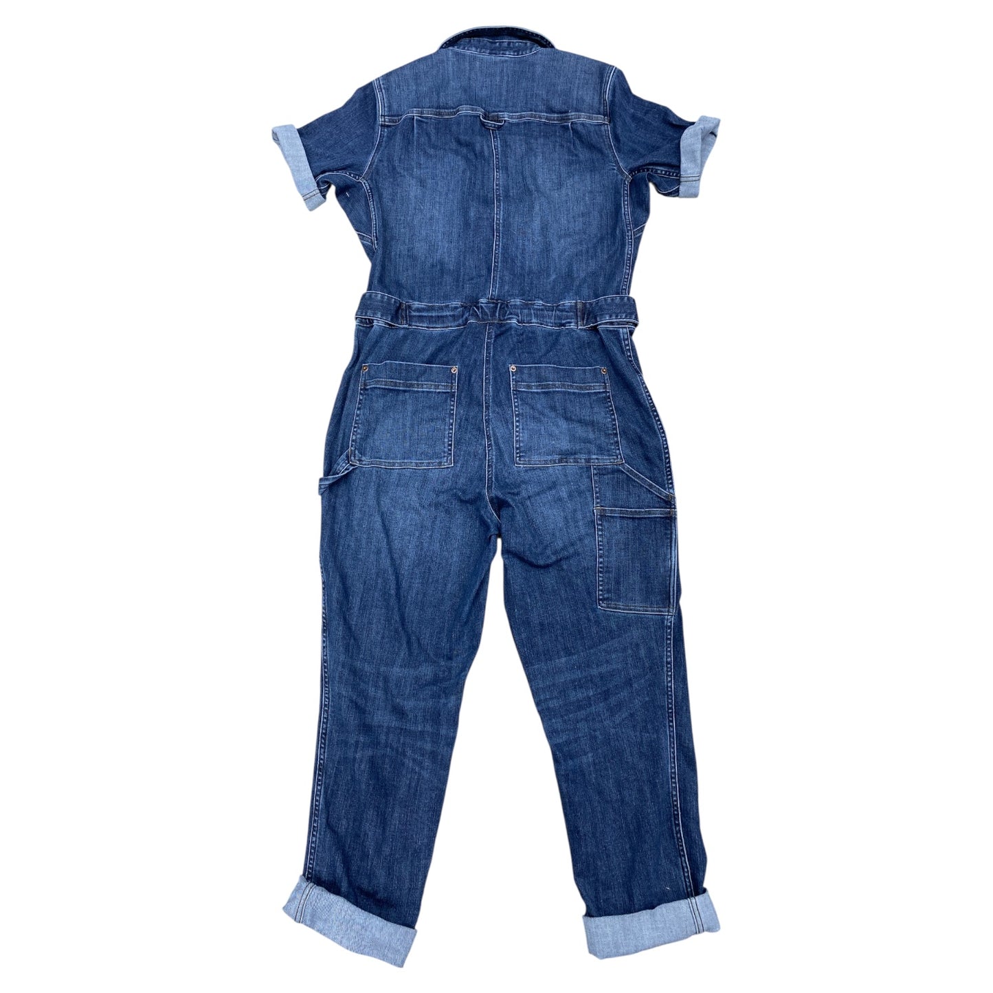 Jumpsuit By Duluth Trading In Blue Denim, Size:10P