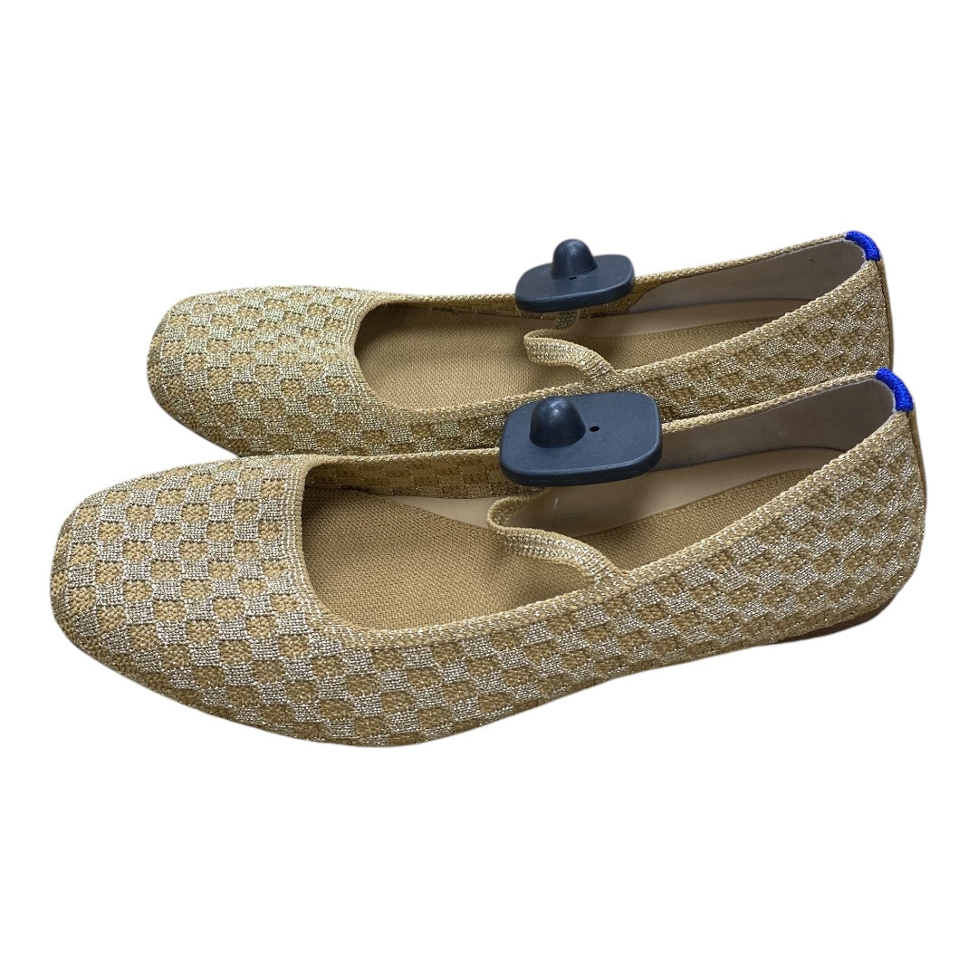 Shoes Designer By Rothys In Gold, Size:7.5