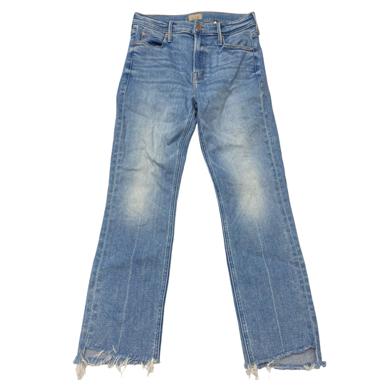Jeans Boot Cut By Mother In Blue Denim, Size:4