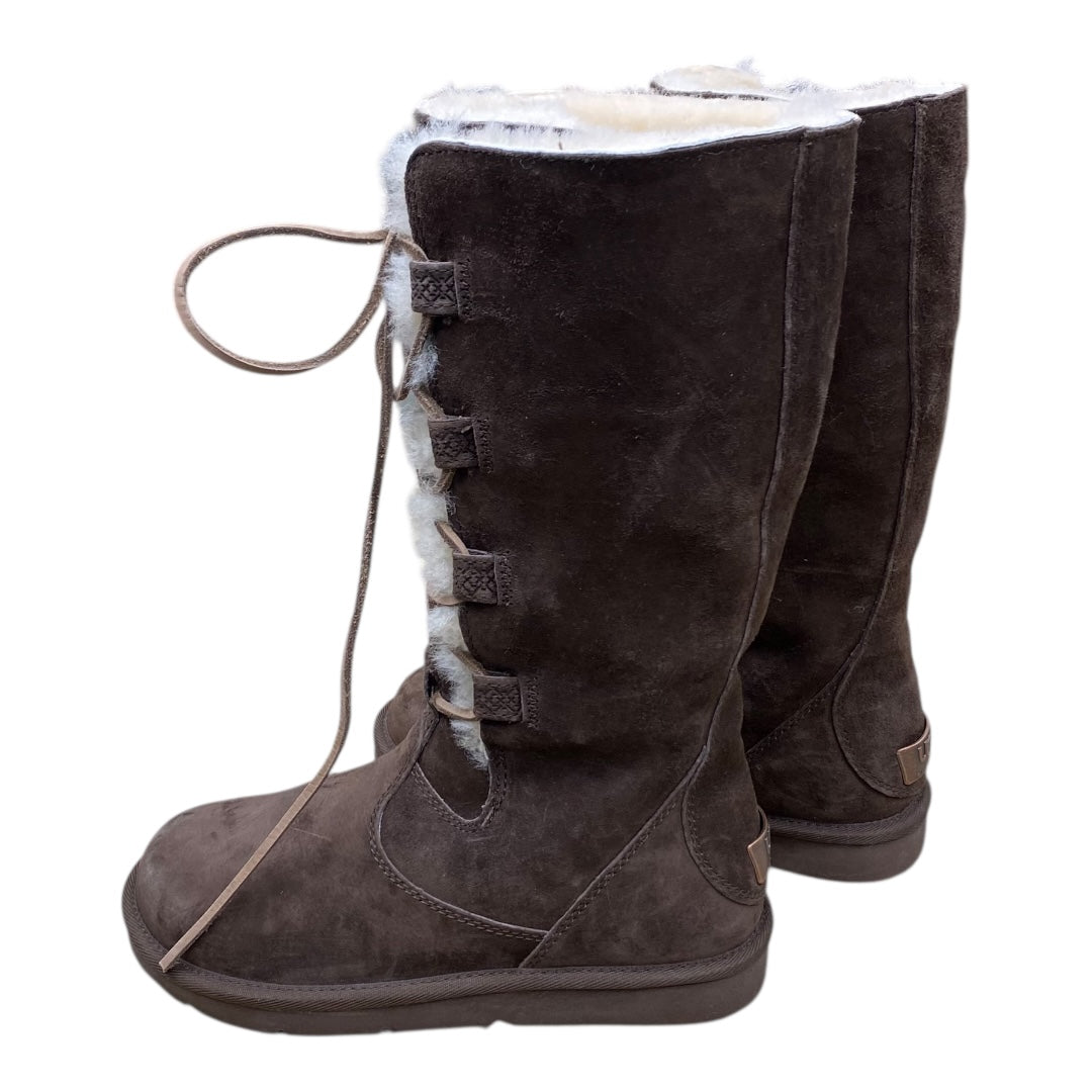 Boots Designer By Ugg In Brown, Size:8