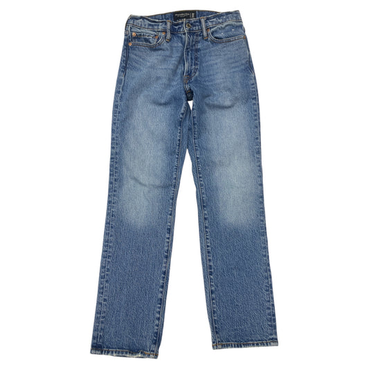 Jeans Straight By Abercrombie And Fitch In Blue Denim, Size:8