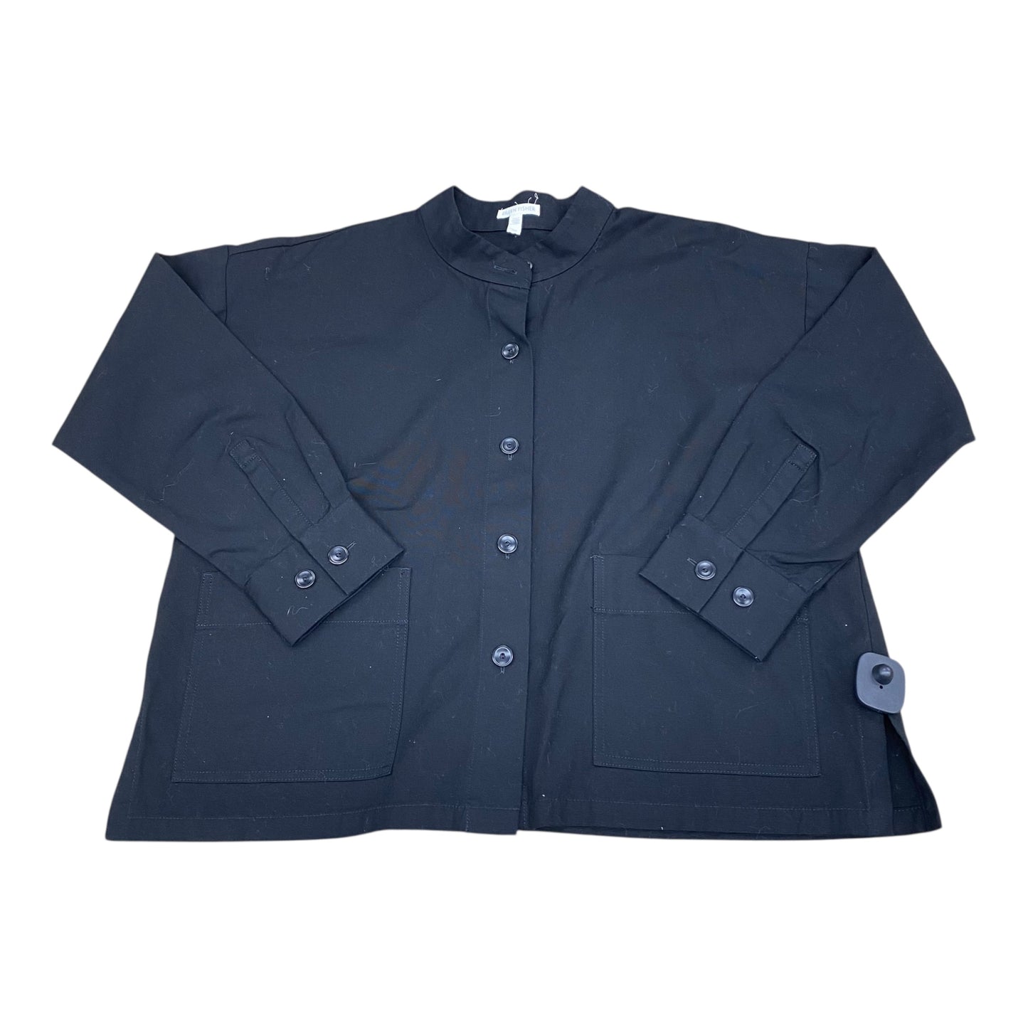 Blazer Designer By Eileen Fisher In Black, Size:S