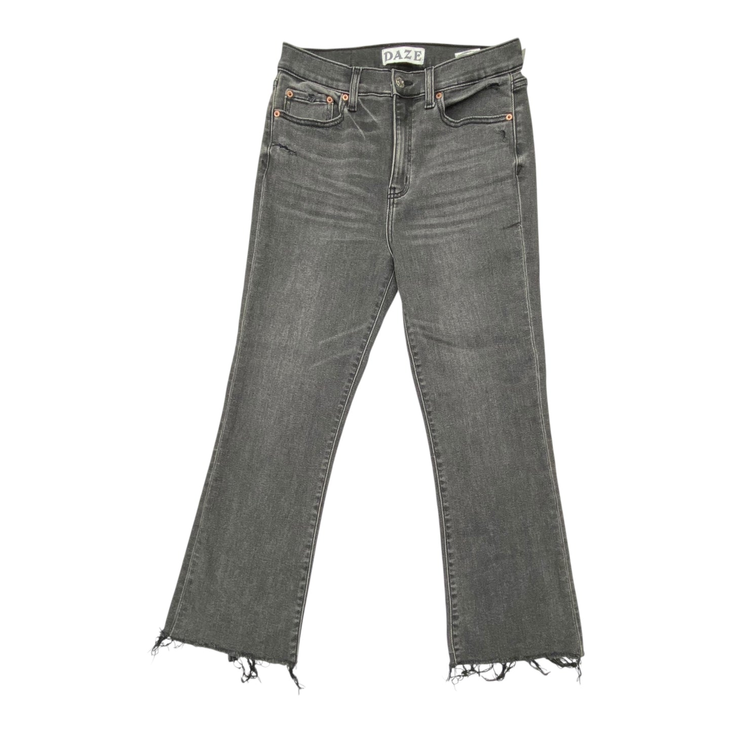Jeans Straight By Daze In Grey Denim, Size:8