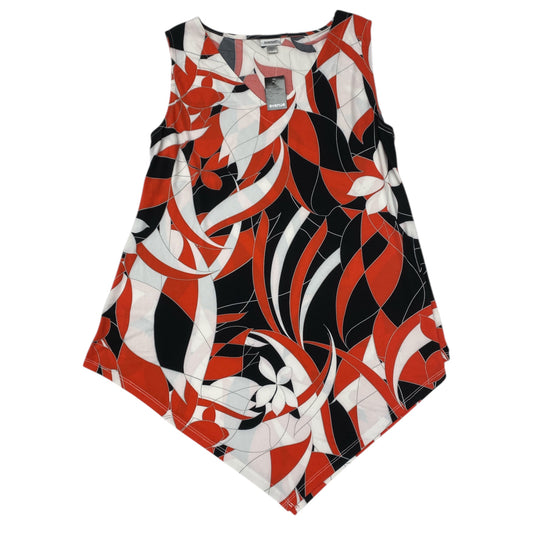Tunic Sleeveless By Avenue In Black & Red, Size:20