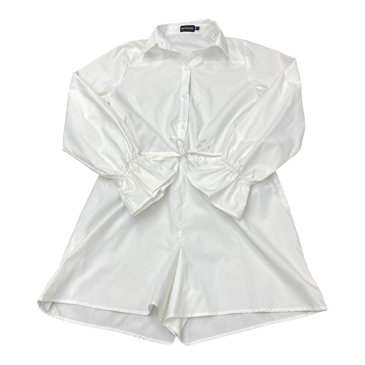 Dress Casual Midi By Pretty Little Thing In White, Size:8