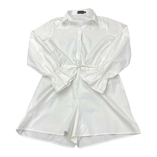 Dress Casual Midi By Pretty Little Thing In White, Size:8