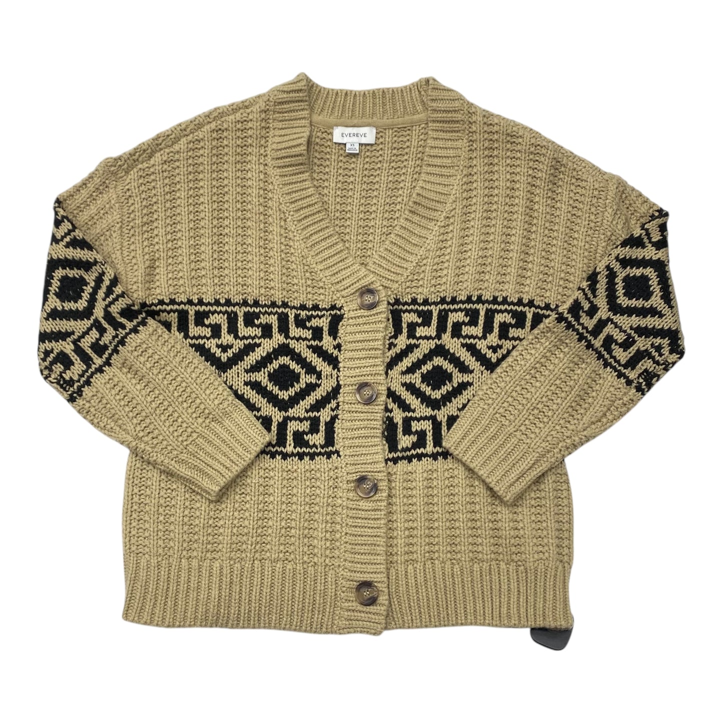 Sweater Cardigan By Evereve In Tan, Size:Xs
