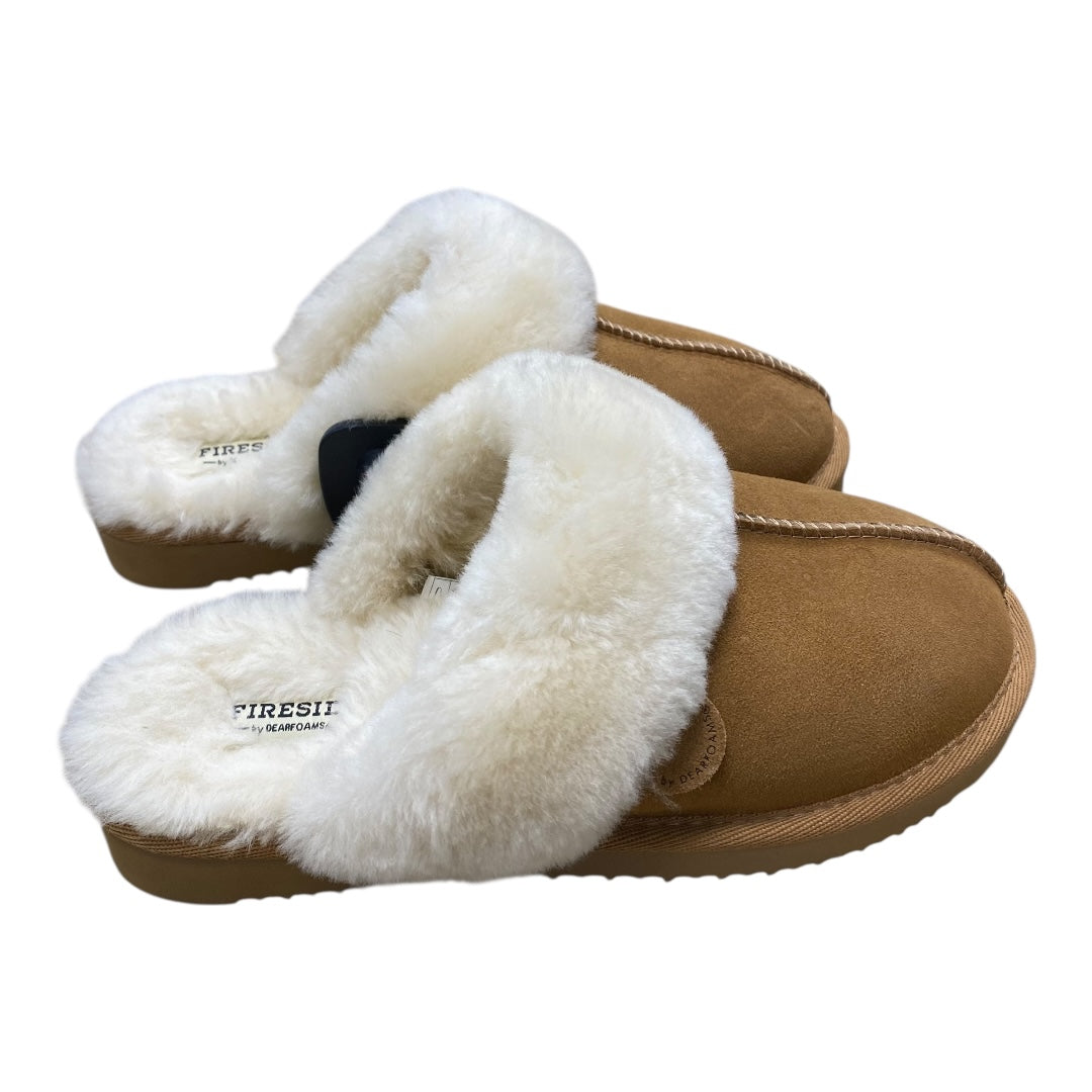 Slippers By Cmc In Brown, Size:7.5