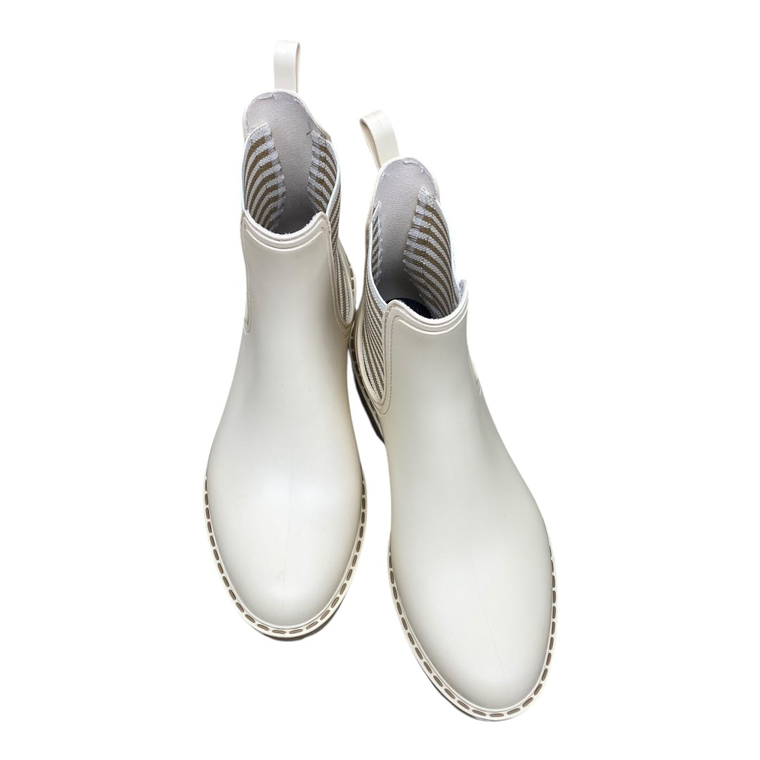 Boots Ankle Flats By Cmb In Cream, Size:7.5