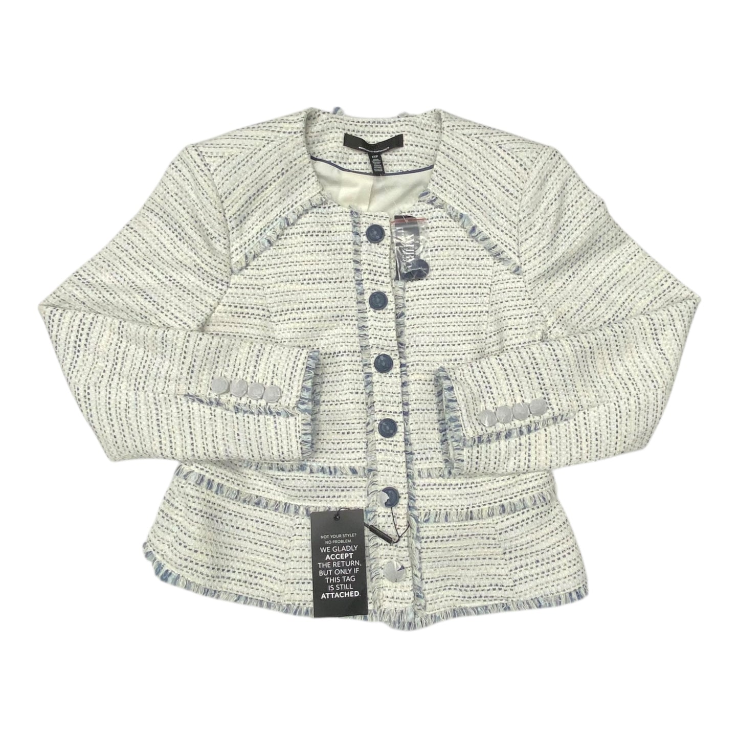 Blazer By White House Black Market In Blue & White, Size:12P