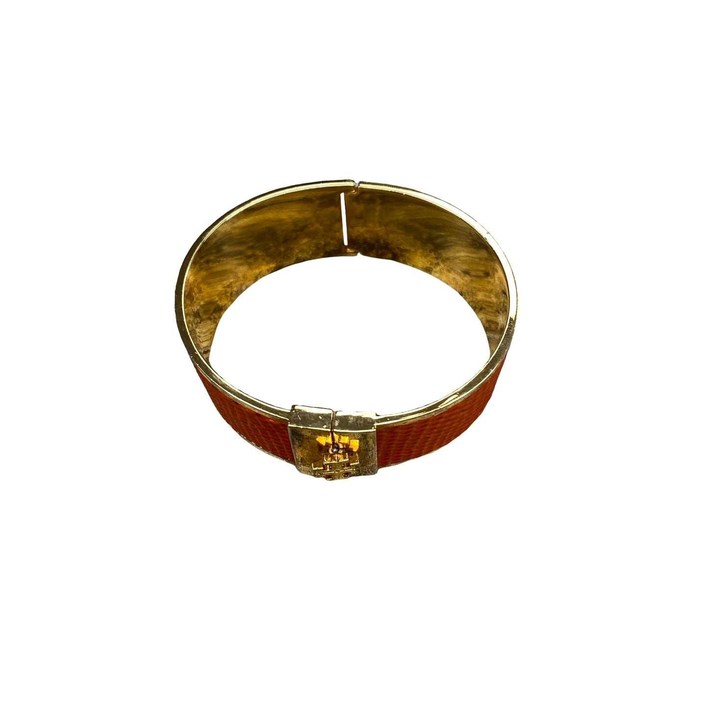 Bracelet Designer By Tory Burch In Gold & Orange