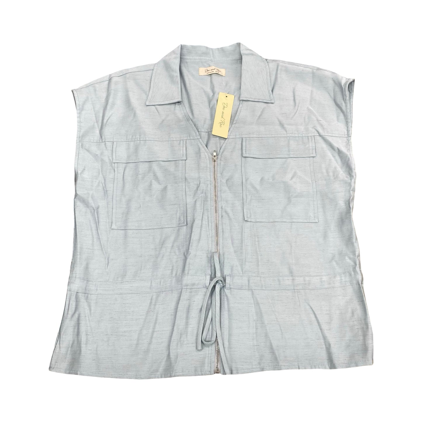 Top Sleeveless By Doe & Rae In Blue, Size:M