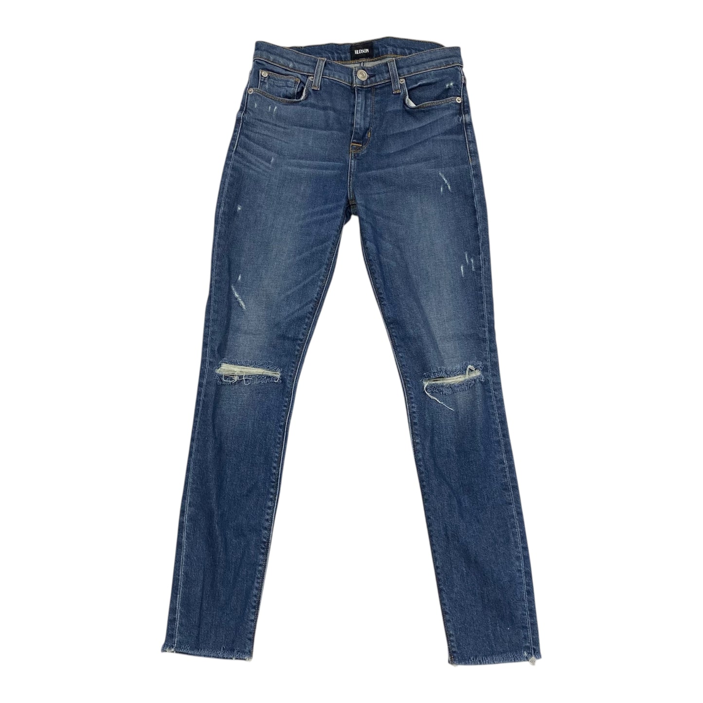 Jeans Skinny By Hudson In Blue Denim, Size:2