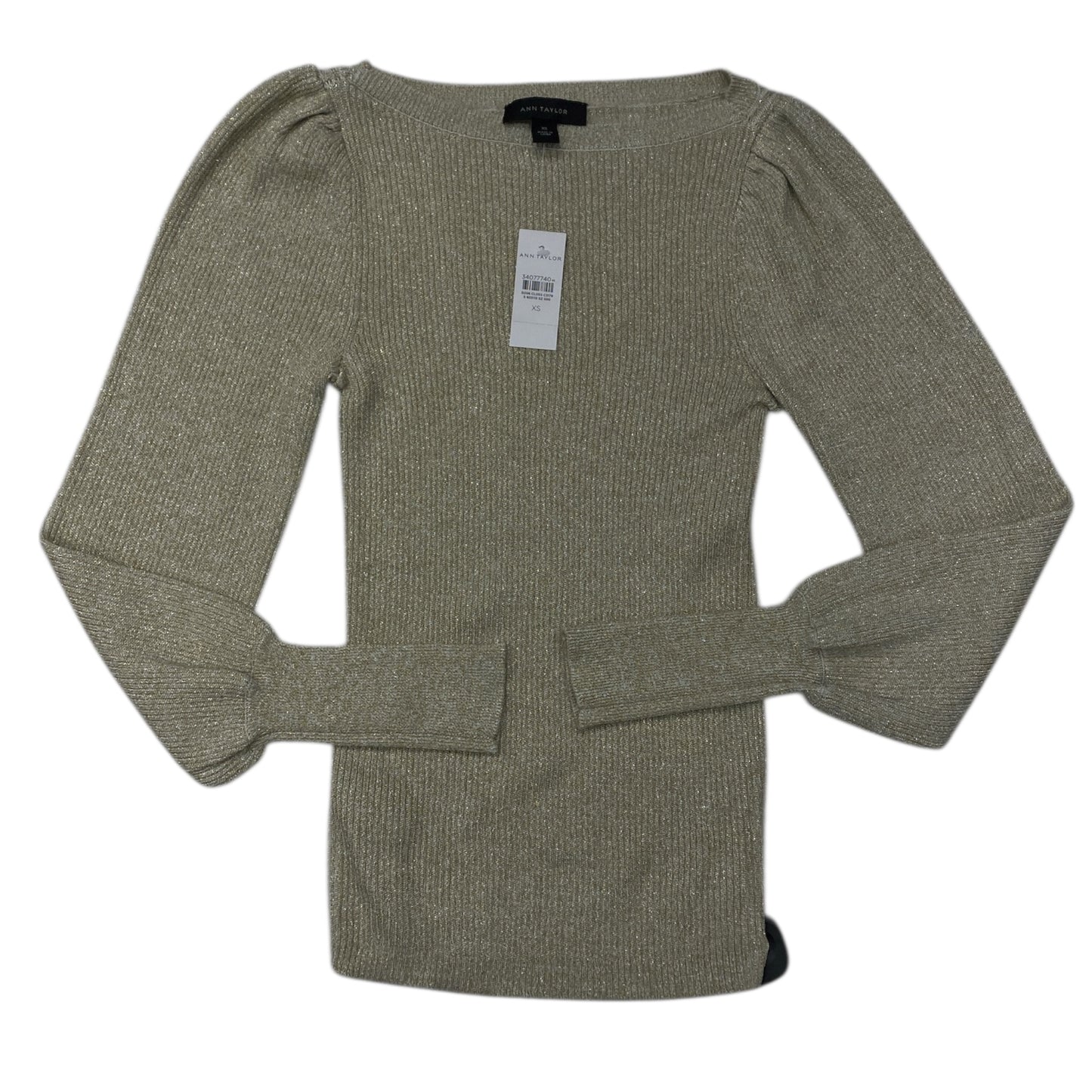 Sweater By Ann Taylor In Gold, Size:Xs