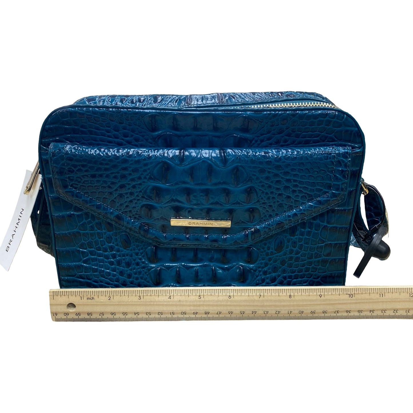 Handbag Designer By Brahmin In Blue, Size:Medium