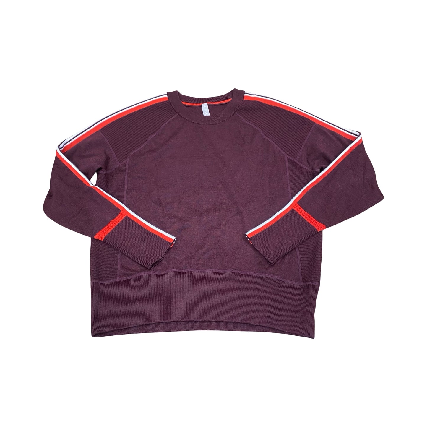 Athletic Sweatshirt Crewneck By Athleta In Maroon, Size:M