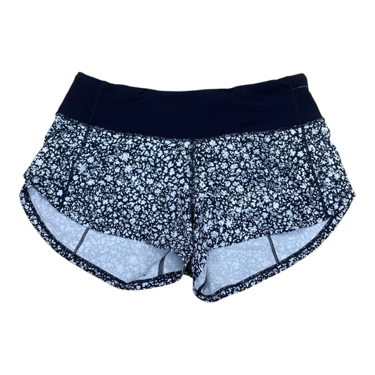 Athletic Shorts By Lululemon In Black & White, Size:2
