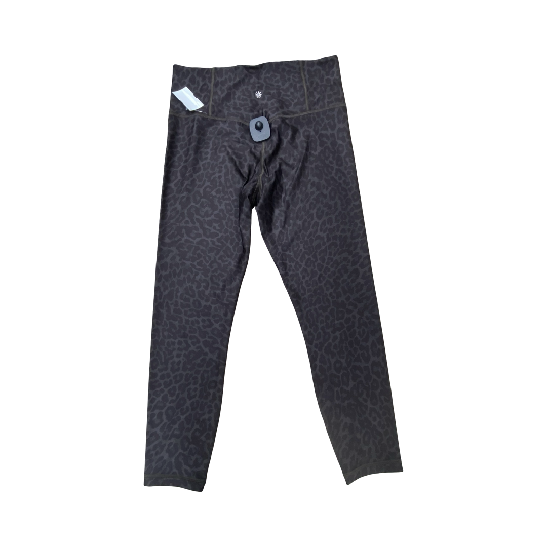 Athletic Leggings Capris By Athleta In Brown & Grey, Size:M