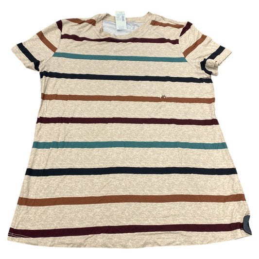 Top Ss Basic By Maurices In Striped Pattern, Size:M