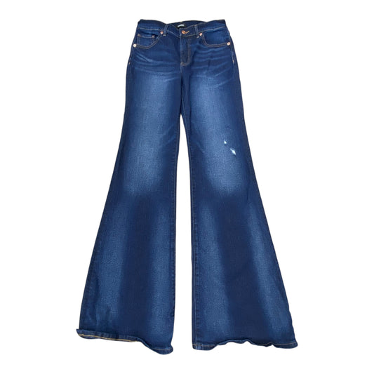 Jeans Flared By Express In Blue, Size:2