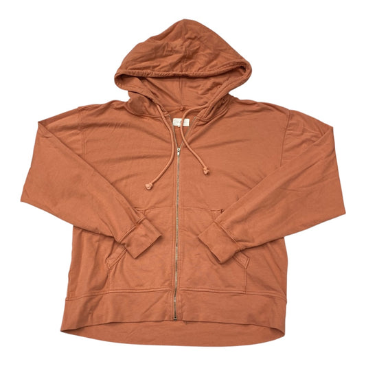 Athletic Jacket By Lou And Grey In Orange, Size:L