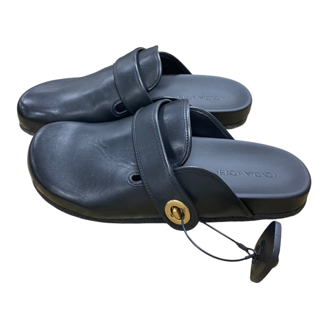 Shoes Designer By Coach In Black, Size:10