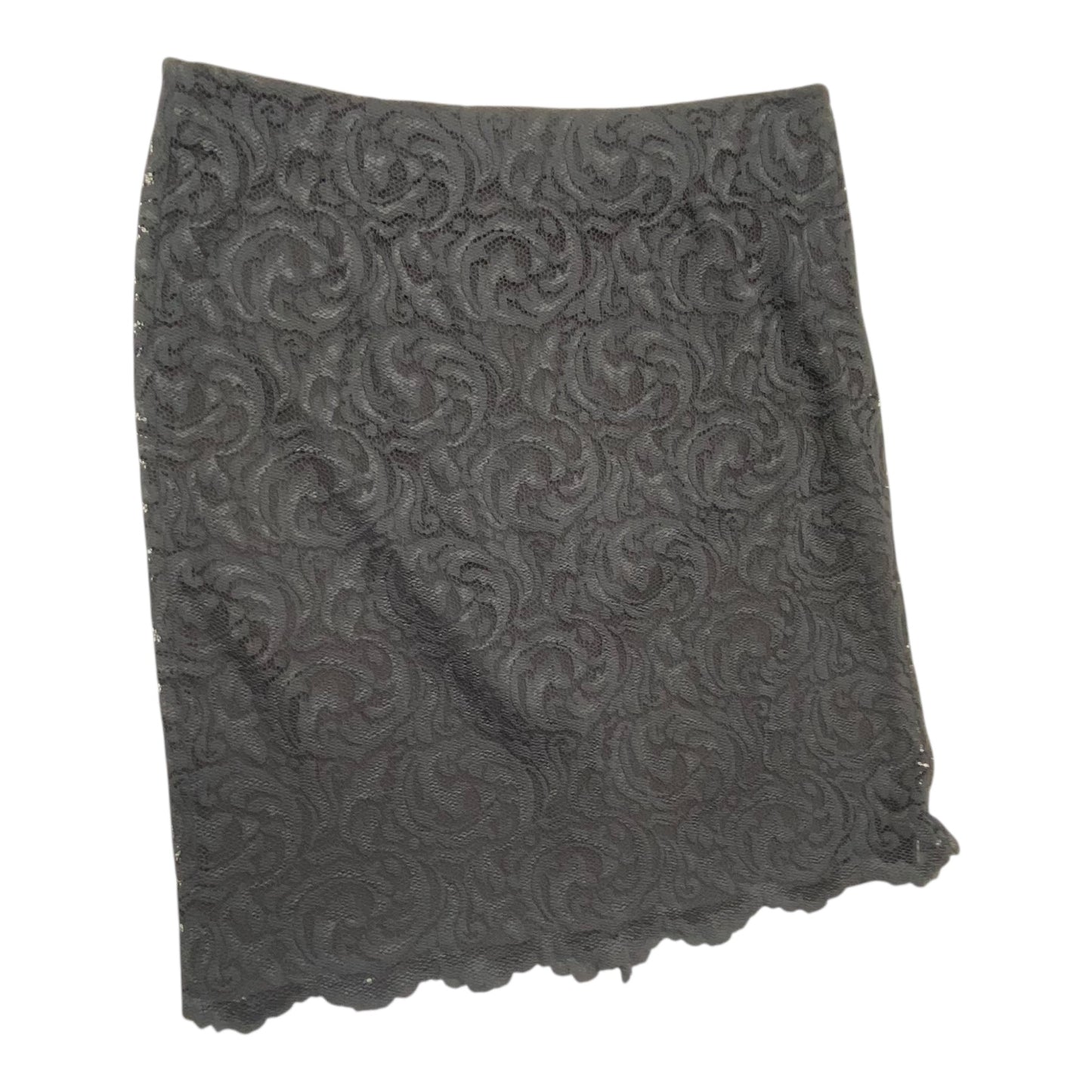 Skirt Midi By Garnet Hill In Black, Size:1X