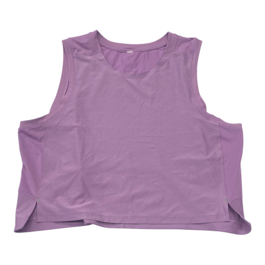 Athletic Tank Top By Lululemon In Purple, Size:L