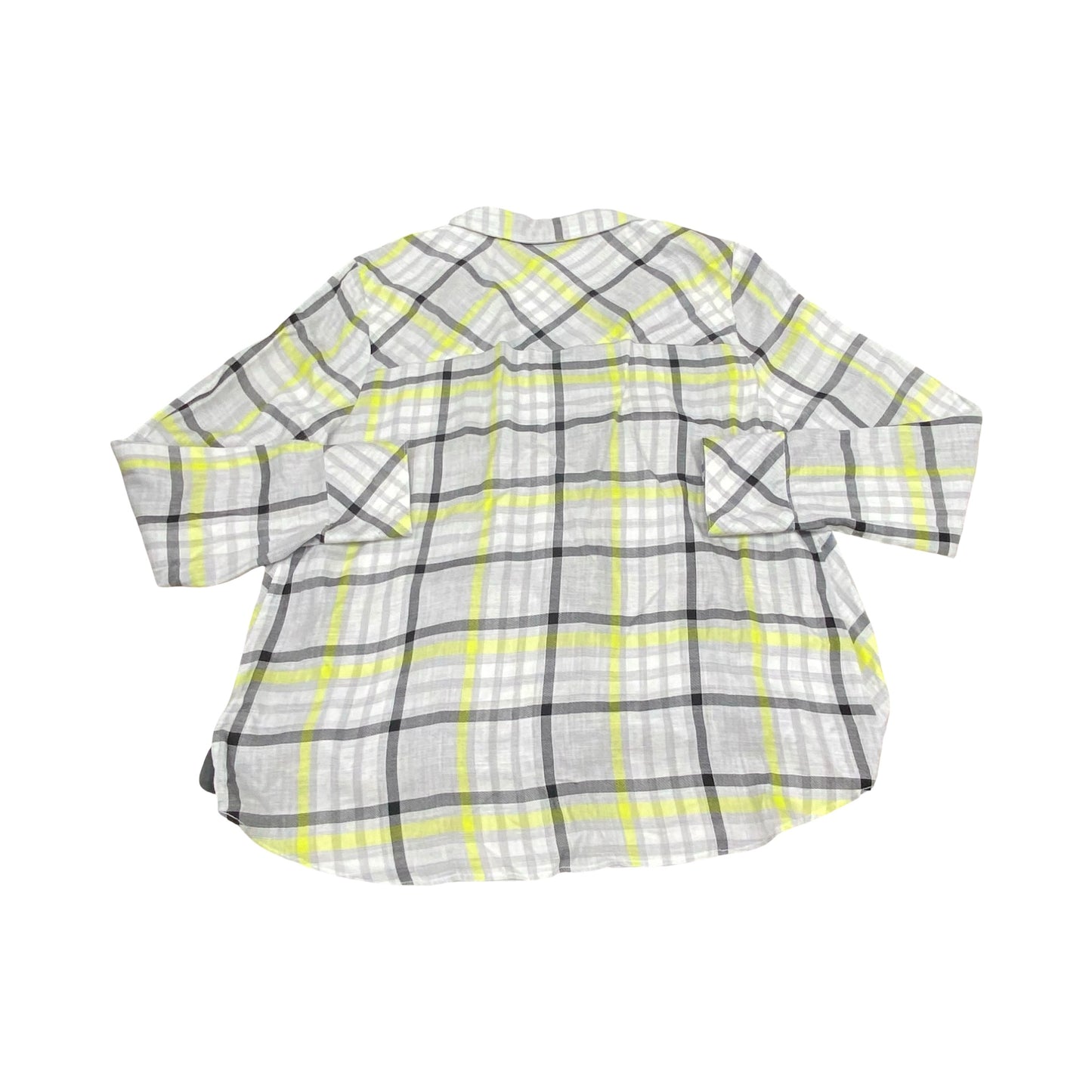 Top Ls By Vince Camuto In Plaid Pattern, Size:M