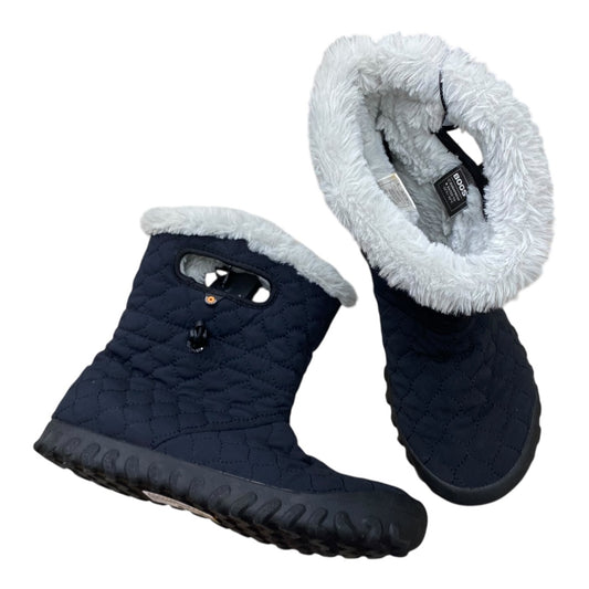 Boots Ankle Flats By Bogs In Black & Grey, Size:11